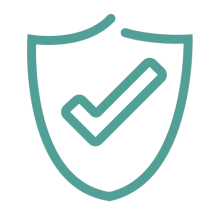 Shield with check